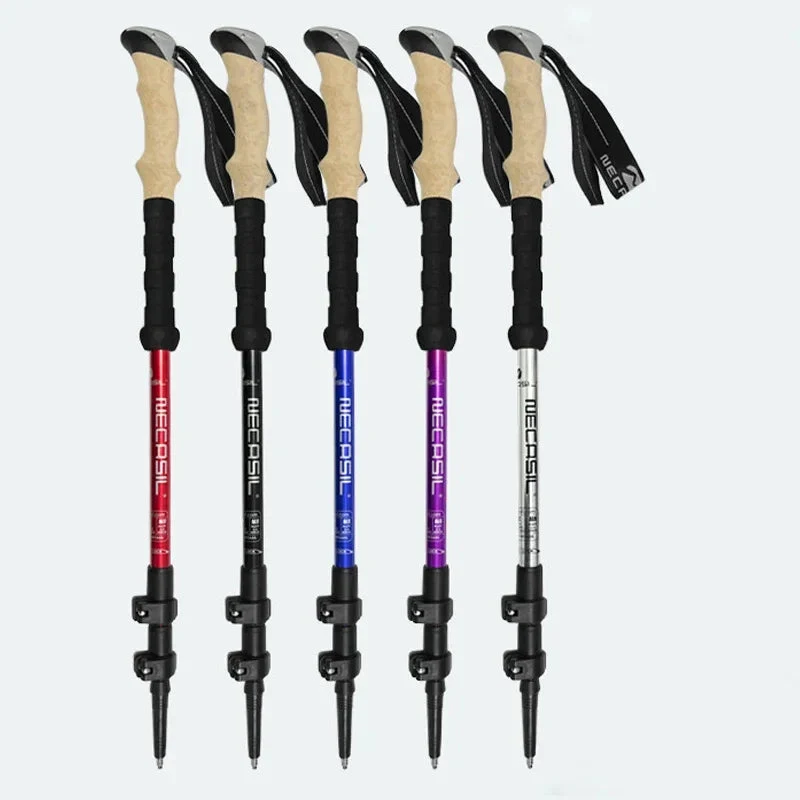 Casual 2PCS Ultralight Trekking Poles – Adjustable Aluminum Hiking Walking Sticks with Quick Lock System Classic