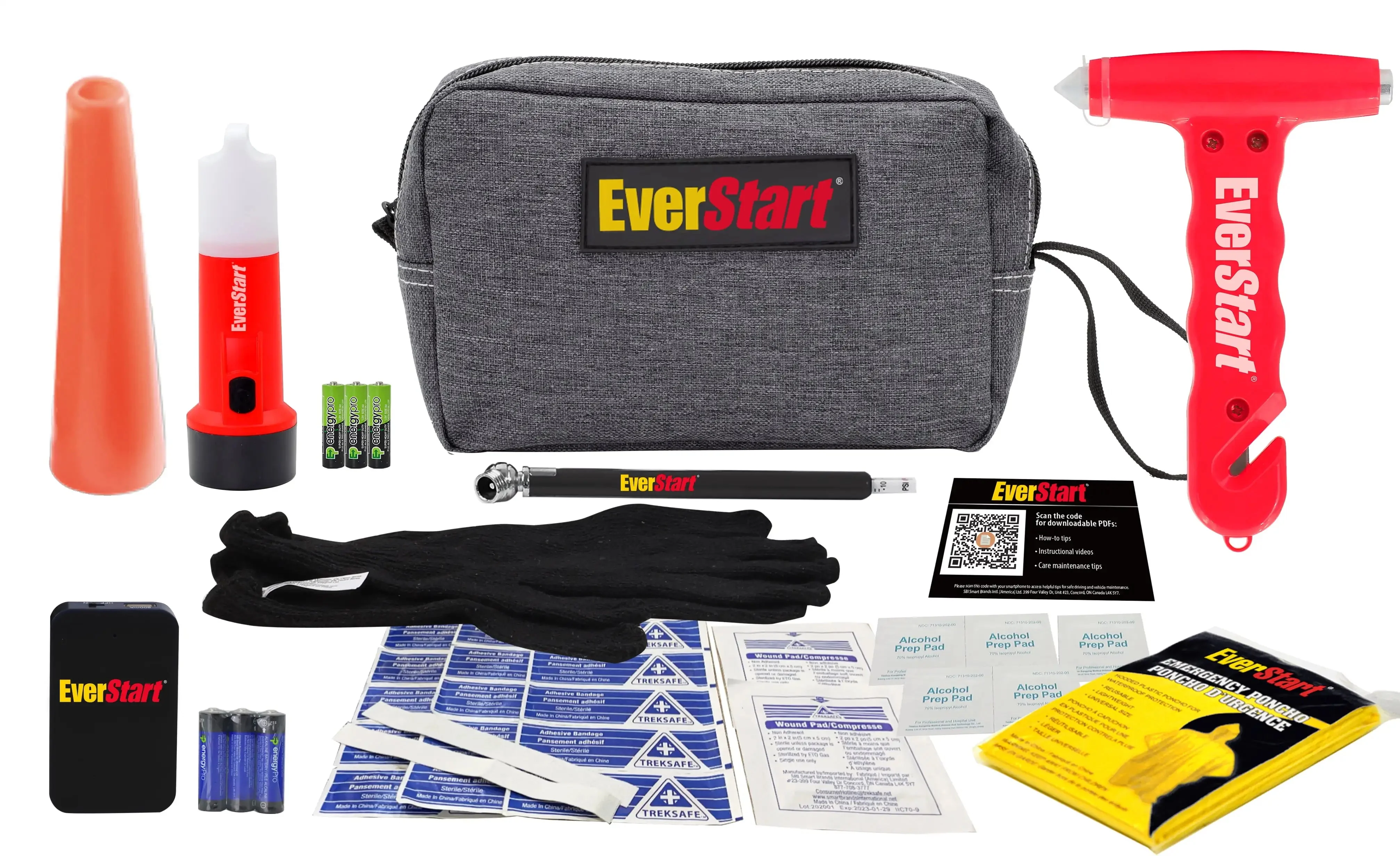 Advanced Compact Car Safety First Aid Kit – Portable Vehicle Emergency Medical Kit for Road Trips Daily Driving High-End