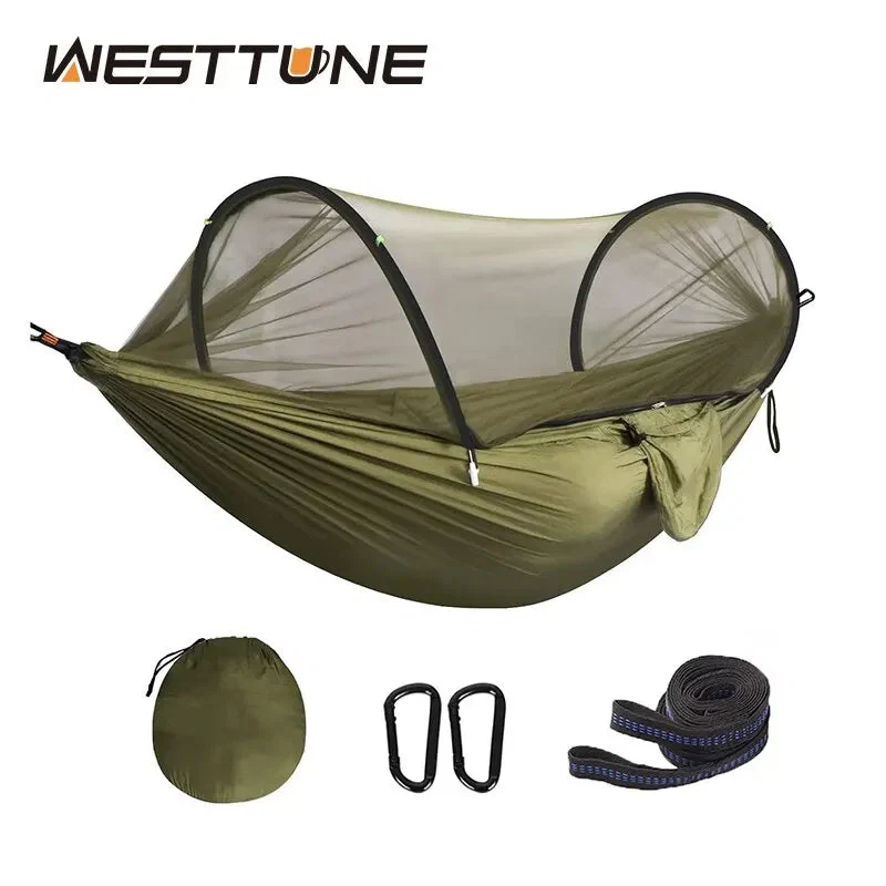Quality 3-in-1 Camping Hammock with Mosquito Net – Ultralight Nylon Hammock for Outdoor Backpacking 3-in-1 Camping Hammock with Mosquito Net – Ultralight Nylon for Outdoor Backpacking Environmentally Friendly