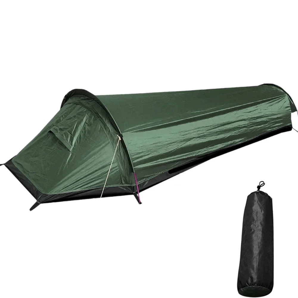 Modern Waterproof Single Person Backpacking Tent Aluminium Poles Flexible