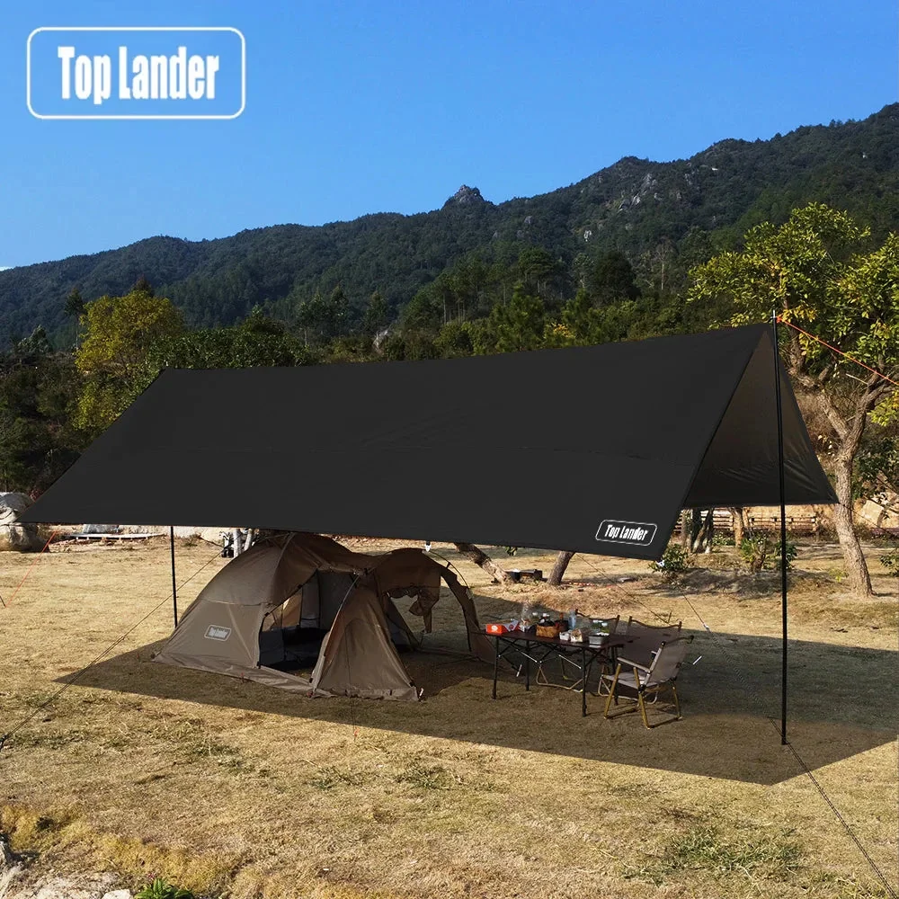 First-Class 4x6m Oxford Camping Tarp Waterproof Canopy Awning Family Fashionable
