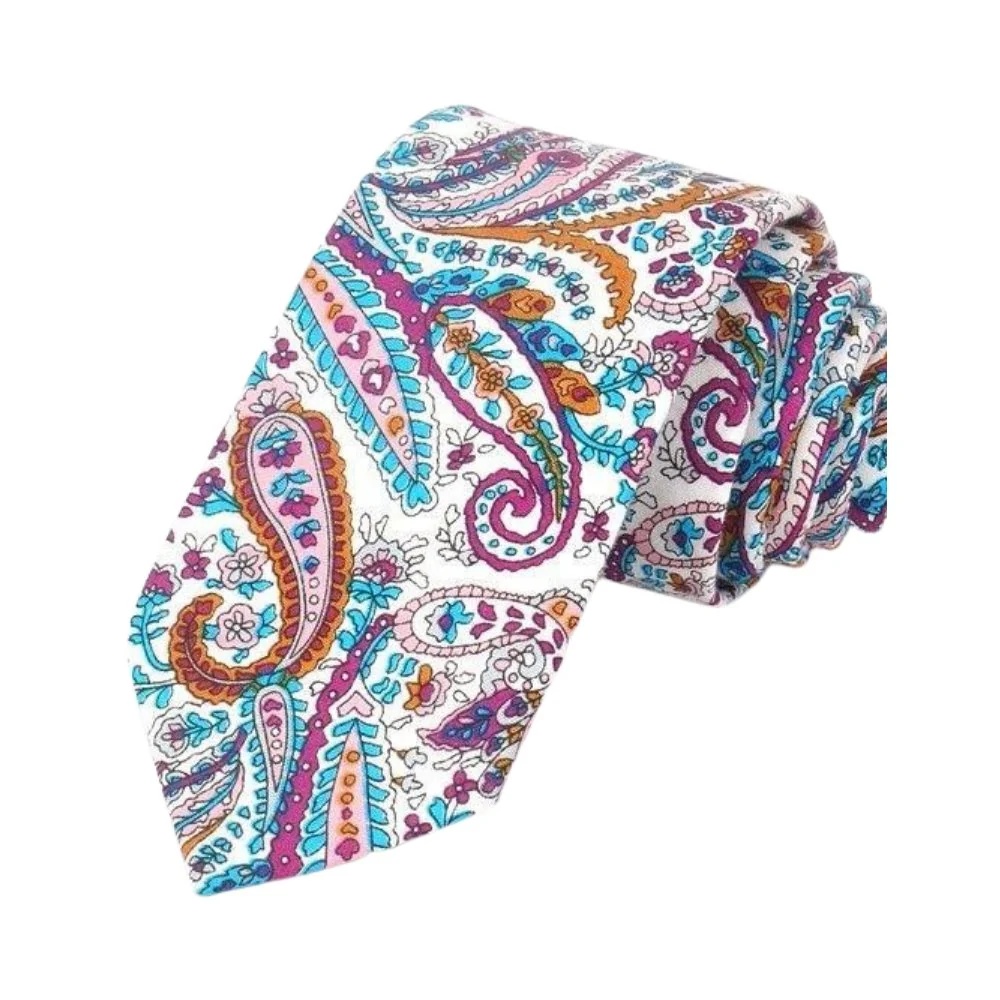 Eco-Friendly Paisley Cotton Tie Professional