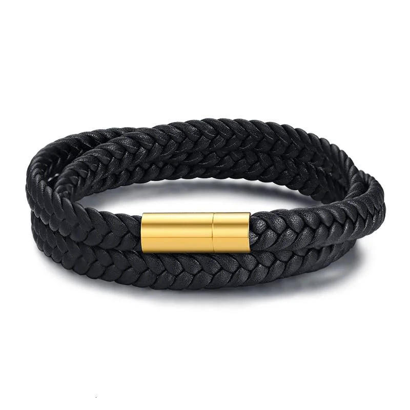 Sophisticated Elliot Leather Bracelet Easy-to-Use