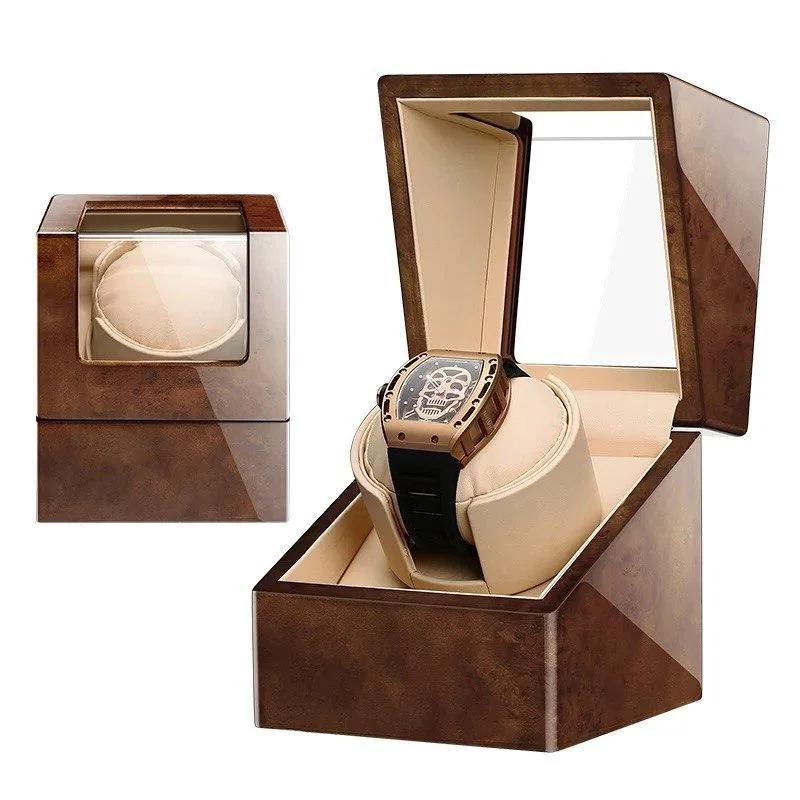 Advanced Fabrizio Camphorwood Box Mechanical Watch Winder Premium Material