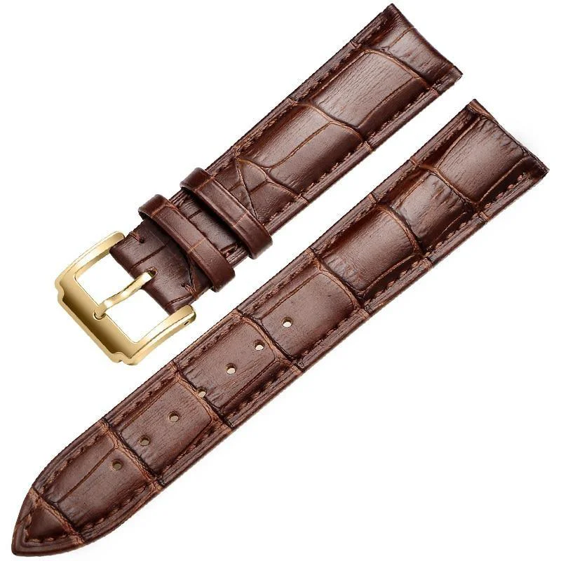 Certified Horace Solid Brown Calfskin Classic Watch Strap Effective