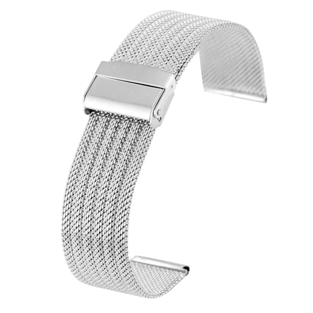 Versatile Luigi Stainless Steel Milanese Mesh Watch Strap Easy-to-Use
