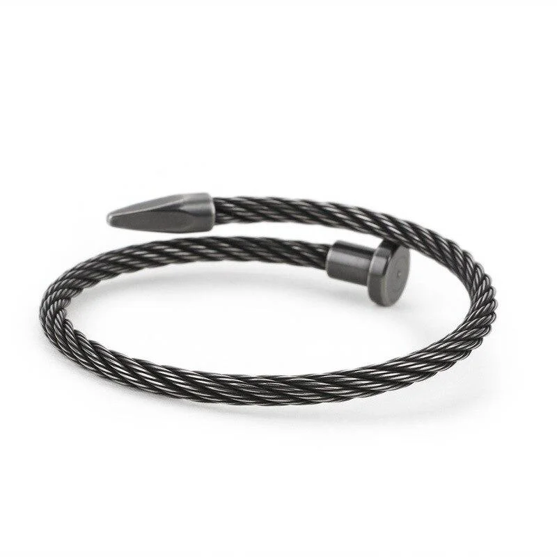 Flexible Lars Nail Light Metal Cuff Bracelet Fast