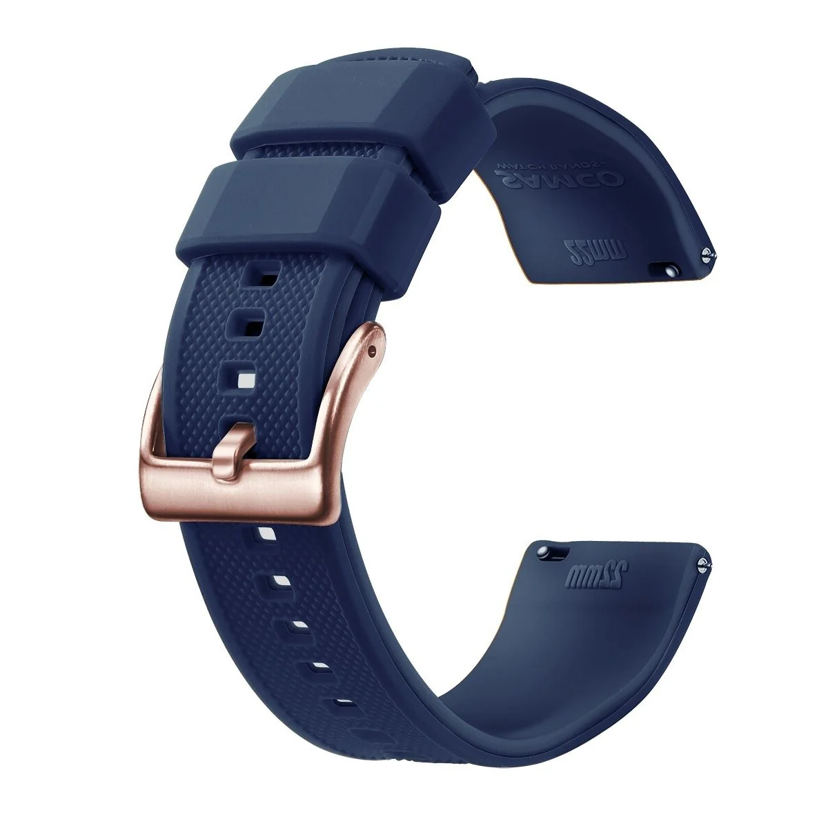 Versatile Antibes Silicone Tropic Watch Strap With Rose Gold Tang Buckle Exclusive