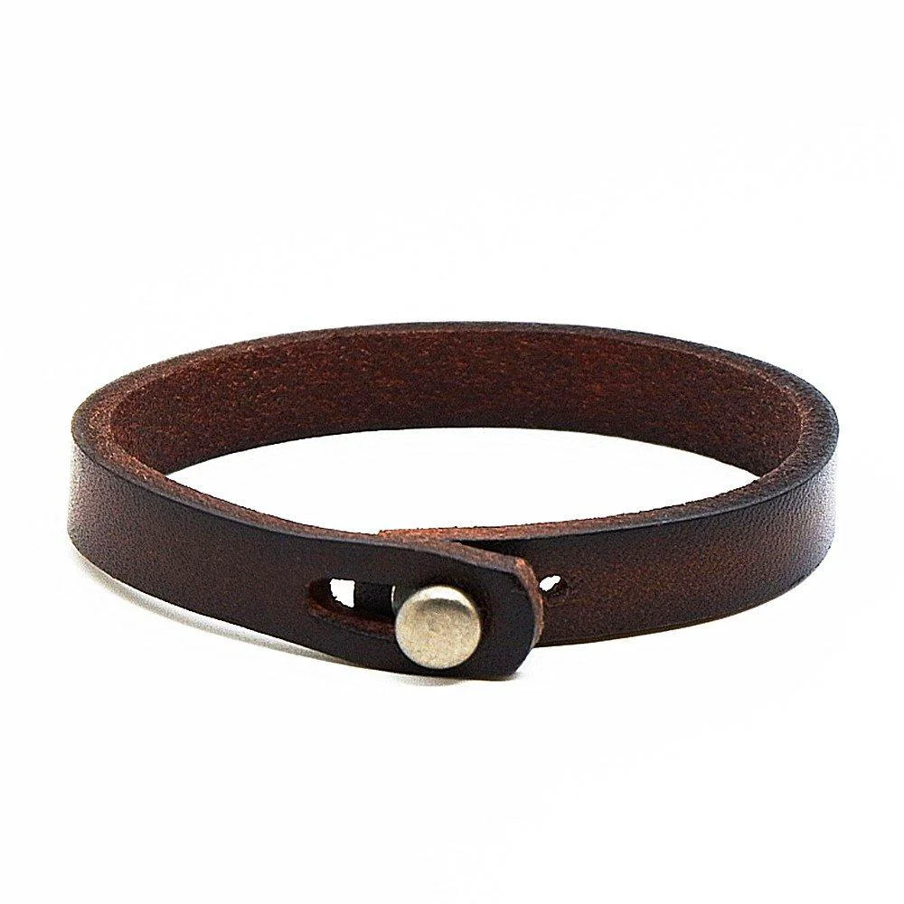 Artisan Lennart Minimalist Cowhide Leather Bracelet Luxury
