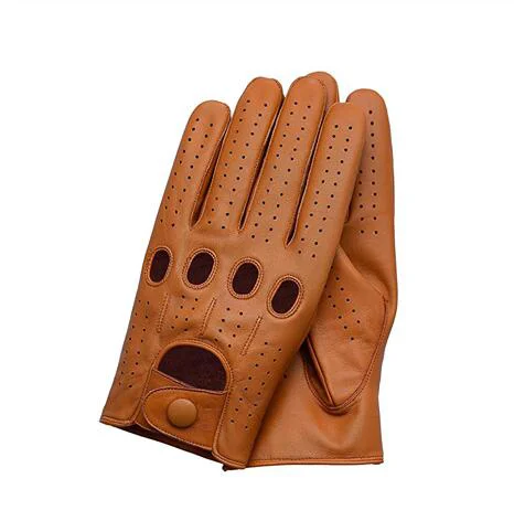 Practical Alain Goatskin Leather Driving Gloves Dependable