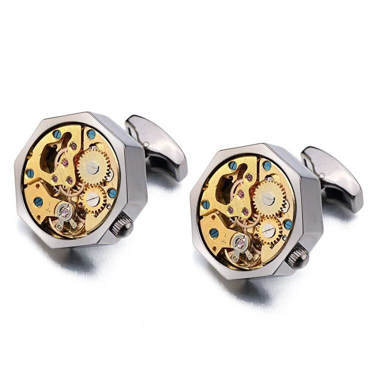 Relaxed Gemelos Hexagon Gold-Tone Mechanical Movement Dependable