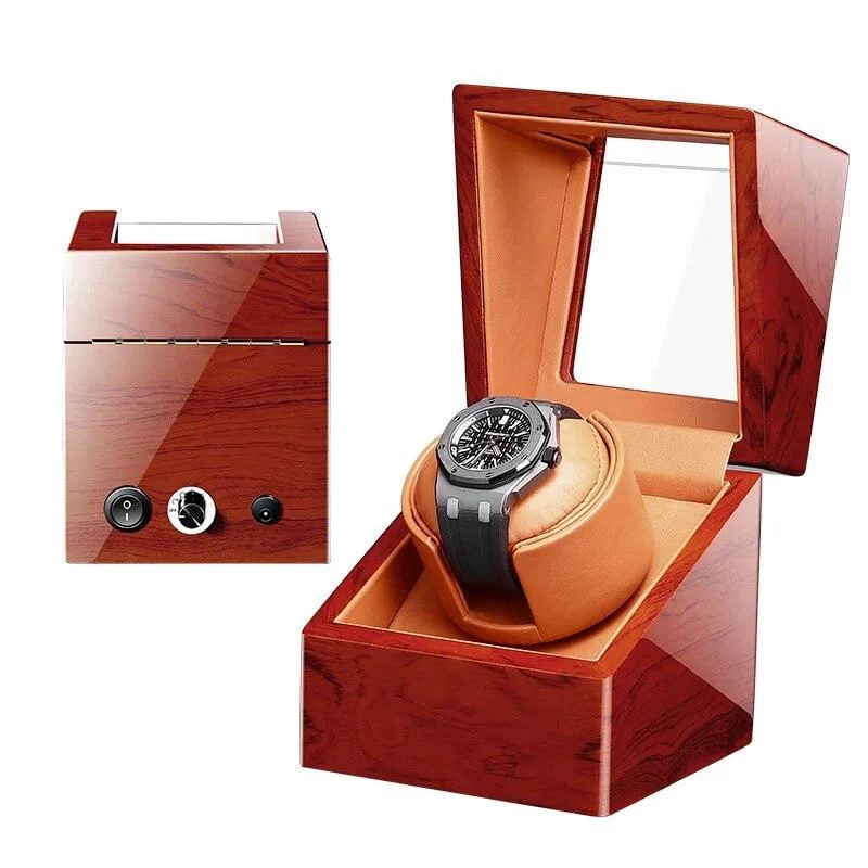 Verified Fabrizio Caja de madera de peral Watch Winder mecánico Organic
