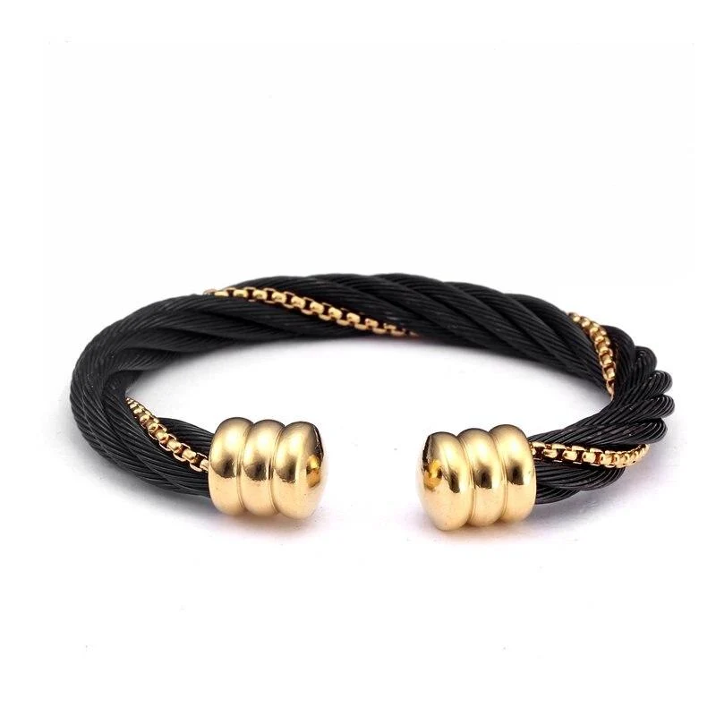 Casual Romulus Pulsera brazalete tejida Solid