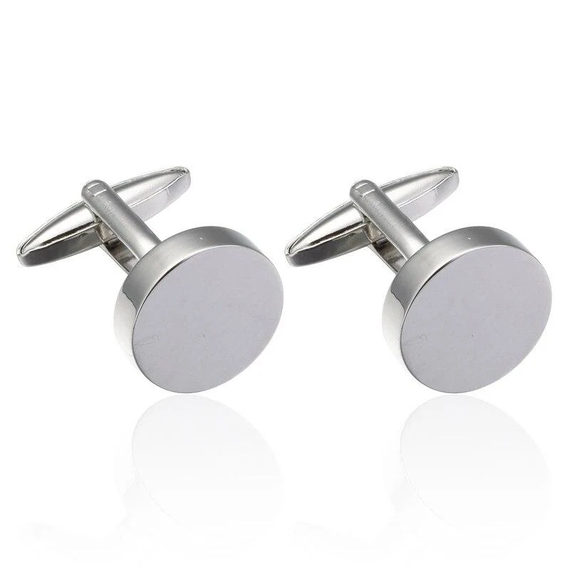 Stylish Gemelos minimalistas circulares en blanco Effective