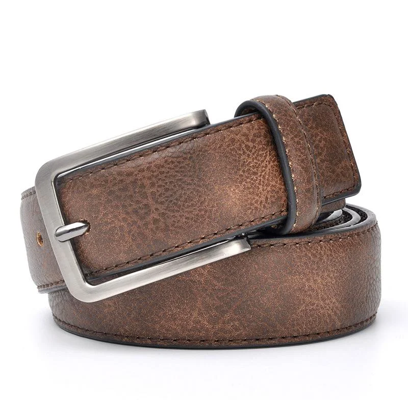 Sustainable Santiago Cinturón de cuero informal Solid
