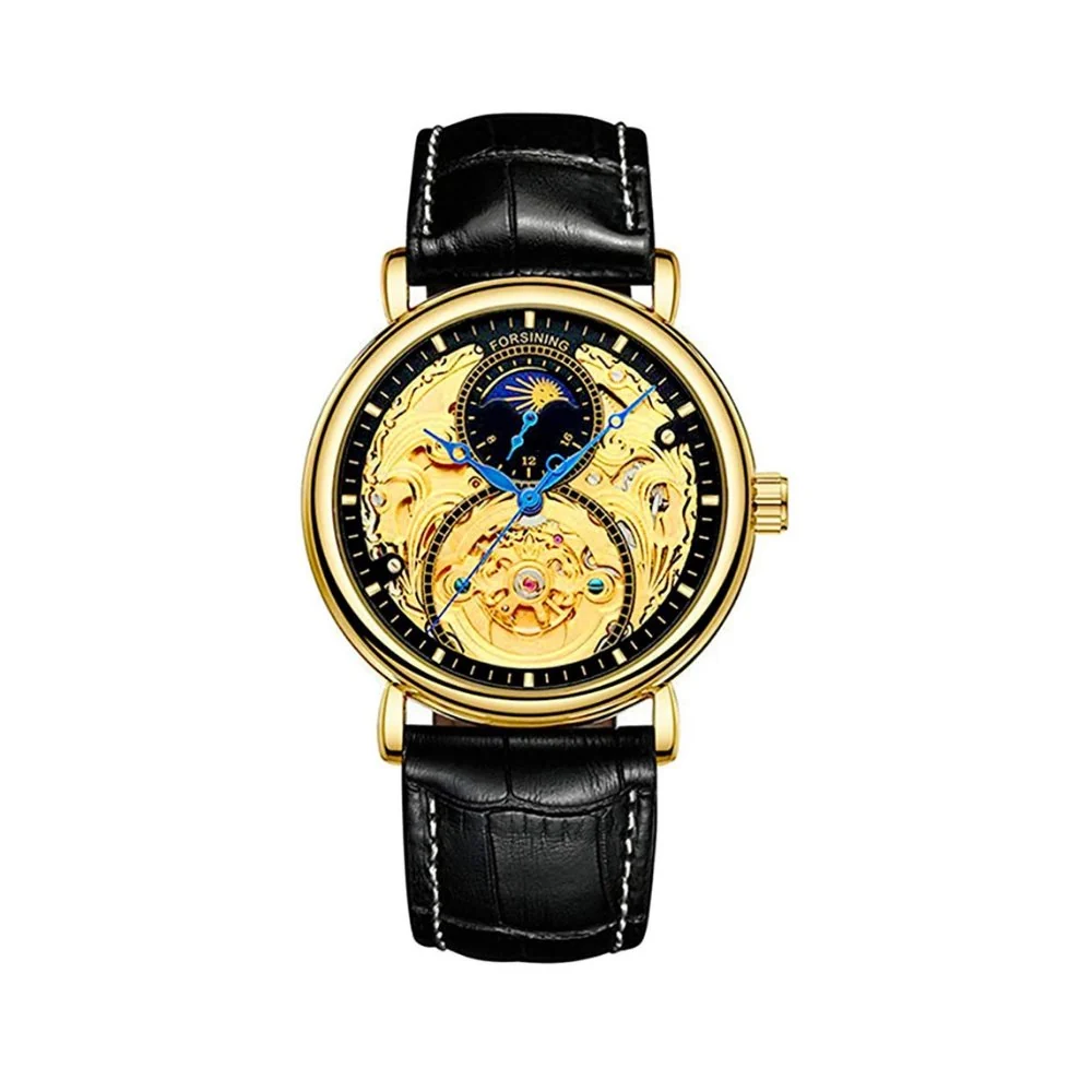 Eco-Friendly Francois Calendario Reloj mecánico esqueleto Original