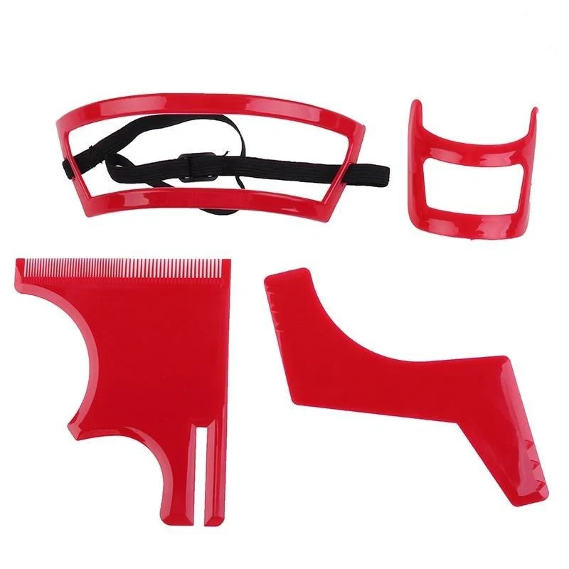 Classic Beard Hair Shaping Stencil Set Lightweight