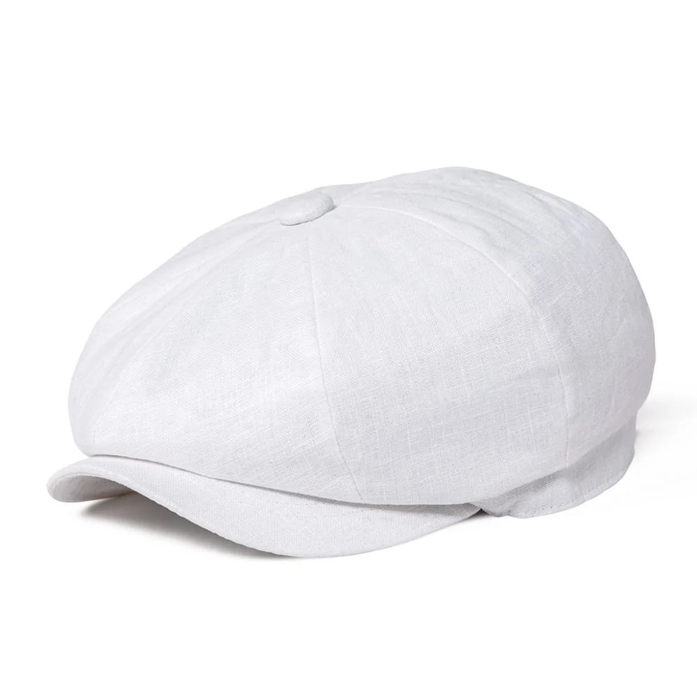 Premium Material Linen Newsboy Cap Reusable