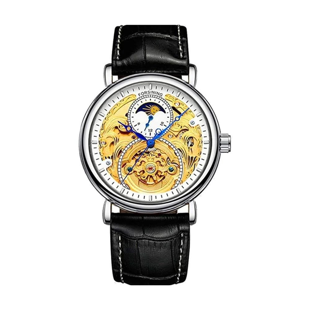 Expertly Made Calendario Mechanical Skeleton Watch Environmentally Friendly