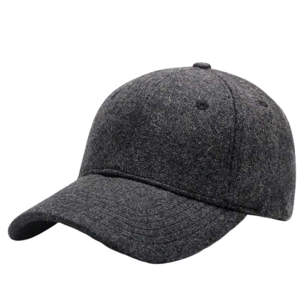 Unique Solid Wool Baseball Cap Professional