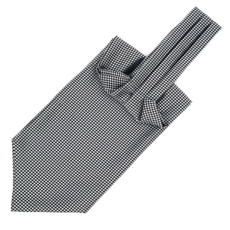Crafted Houndstooth Ascot Tie Elegant