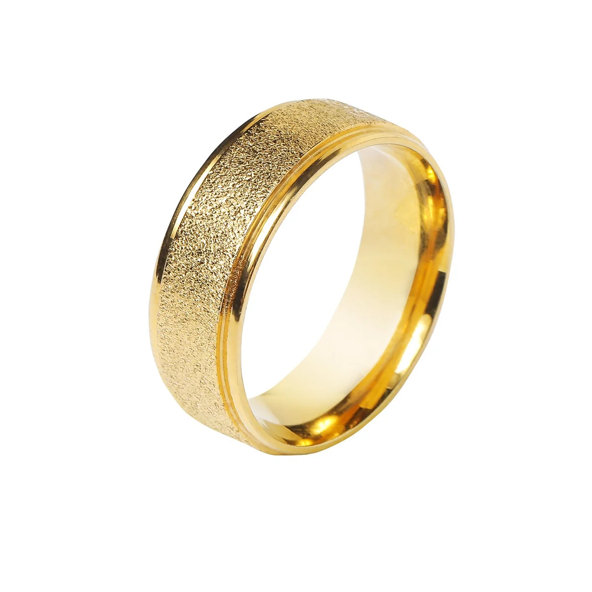 Environmentally Friendly Solid Gold-Tone Tie Ring High-Quality