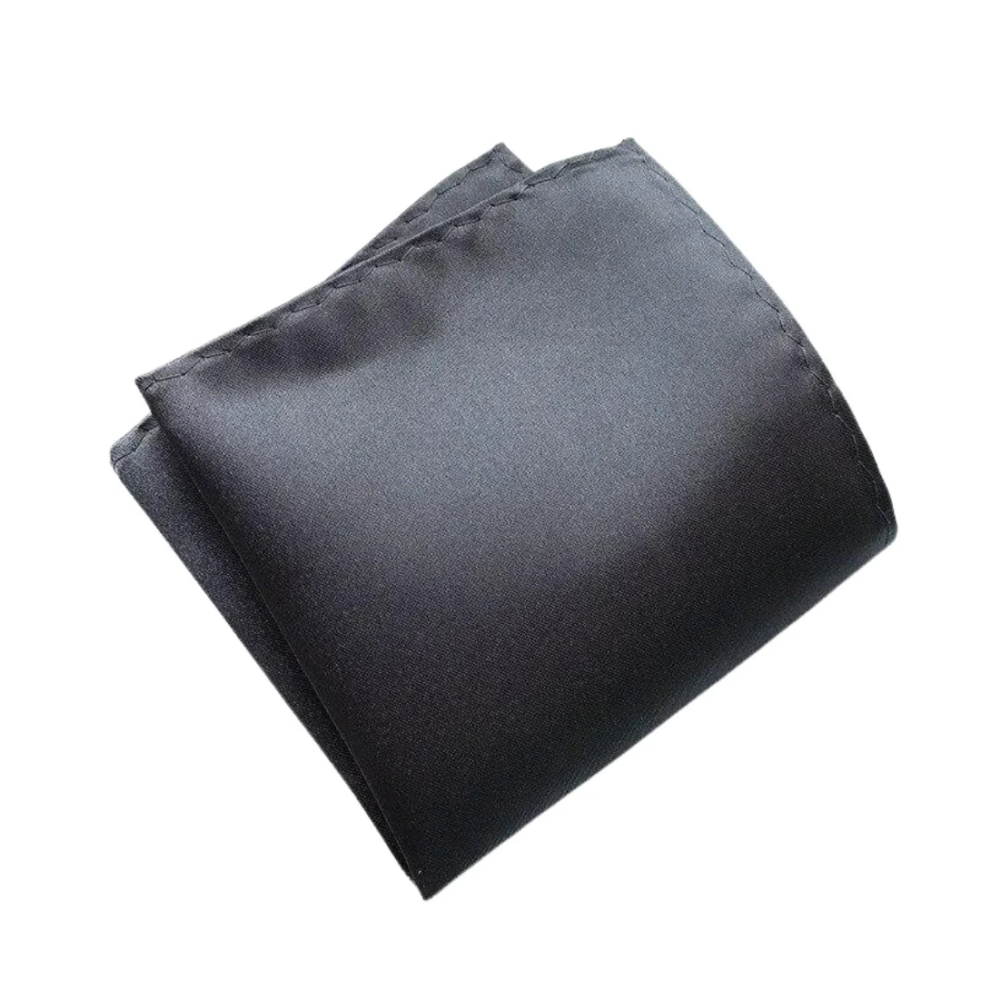 First-Class Solid Satin Pocket Square Fine