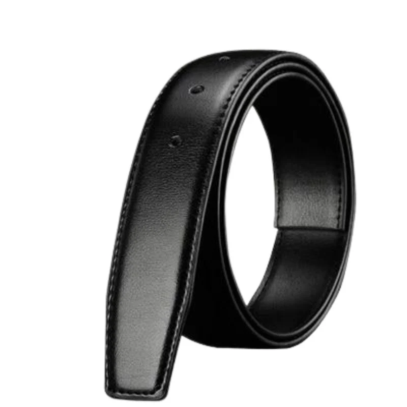 Contemporary Benedetto Formal Leather Strap For Pin Belt Buckle Smooth