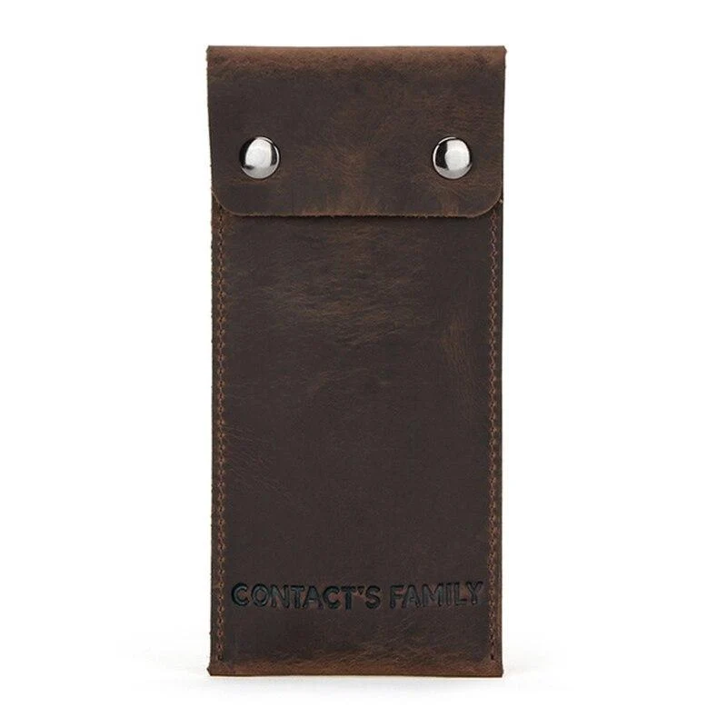 Stylish Leo Cowhide Leather Single Watch Travel Case Smooth