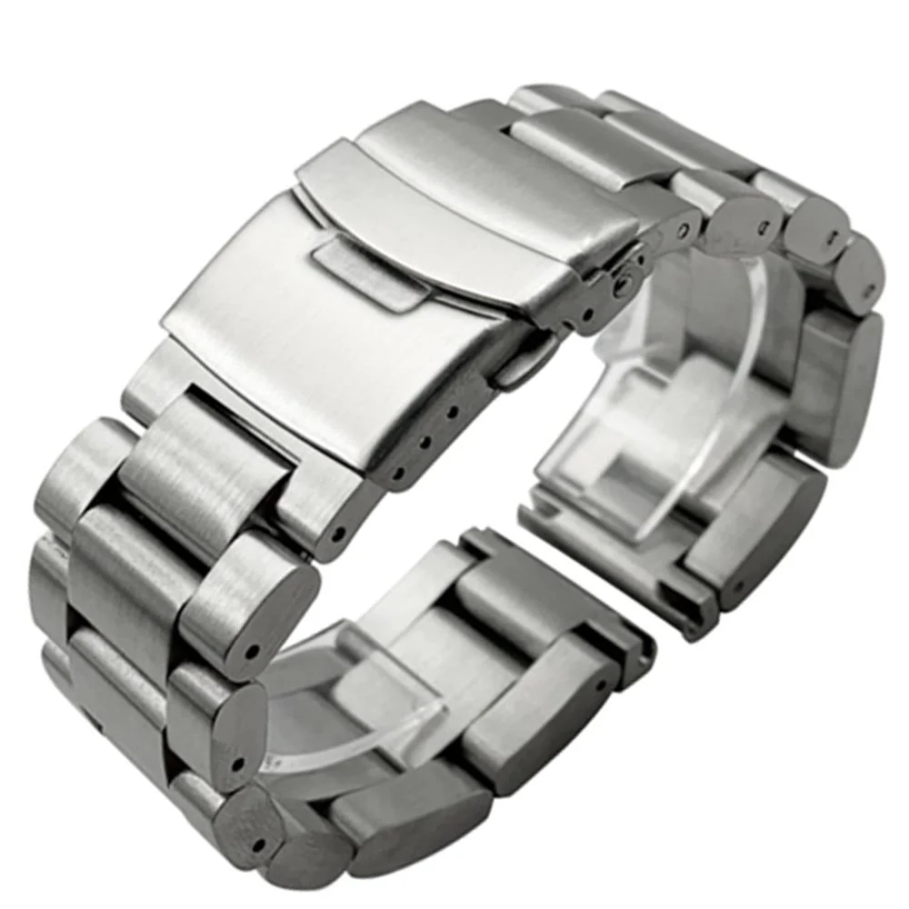 Environmentally Friendly Alfredo 316L Stainless Steel Oyster Watch Strap Enhanced