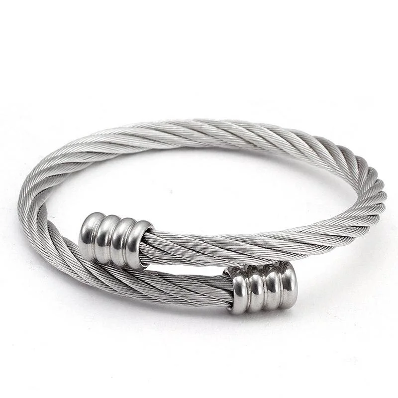 High-Performance Hans Metal Rope Minimal Cuff Bracelet Innovative
