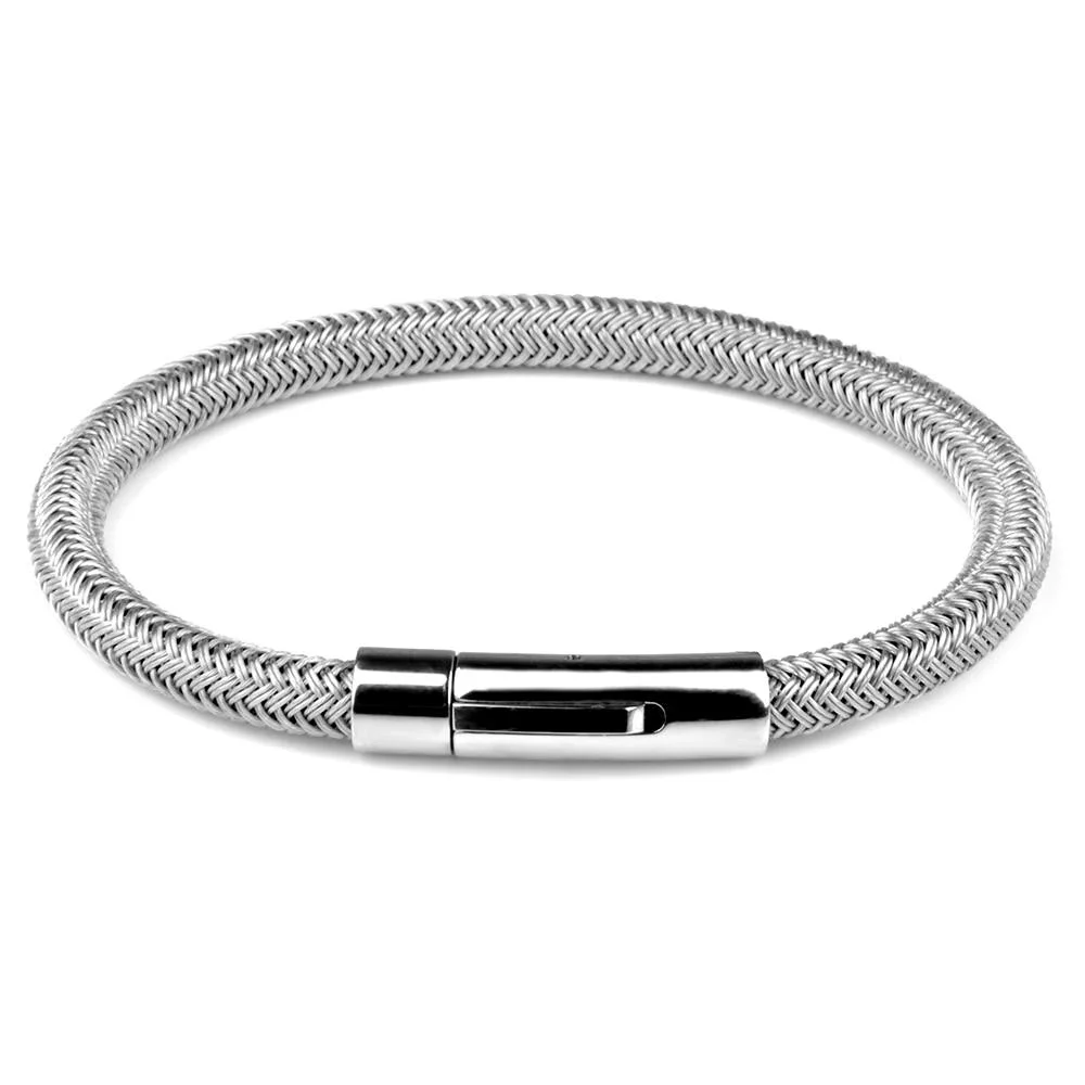 Powerful Ornell Metal Rope Bracelet Solid