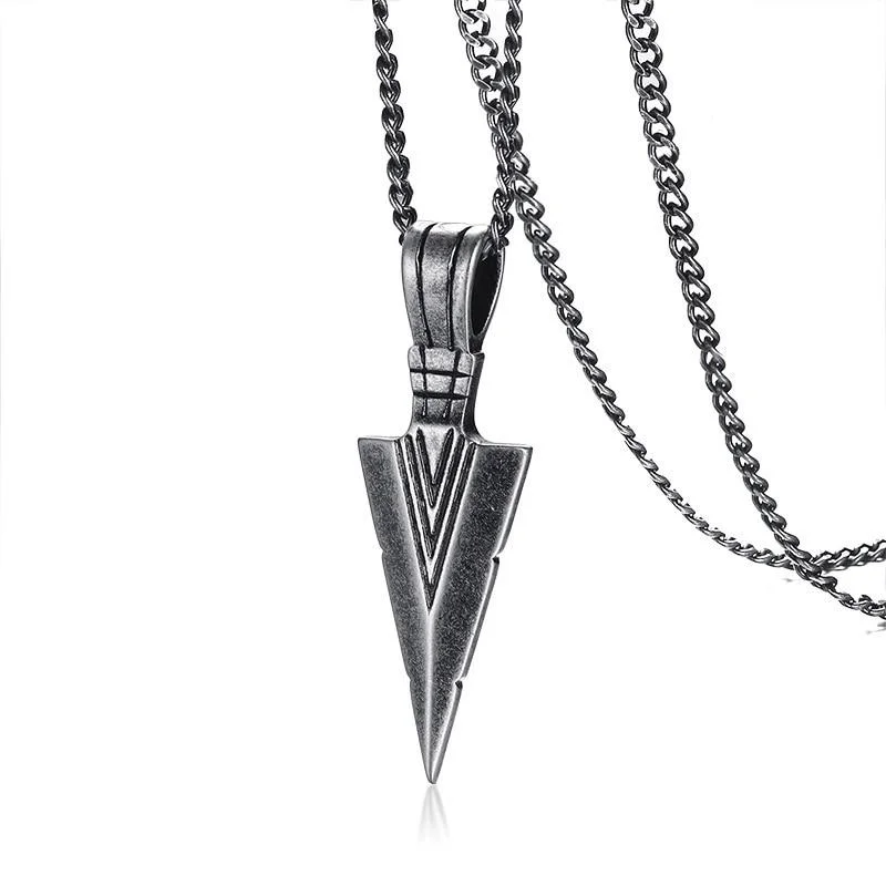 Effective Arrow Steel Pendant Necklace World-Class