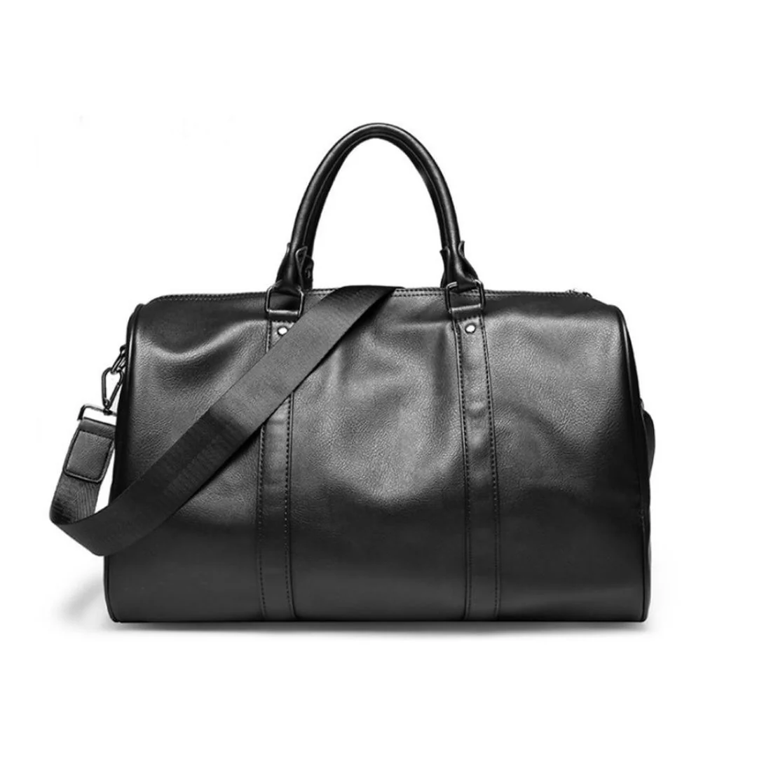 Elegant Lewis Minimalist Leather Duffel Bag Easy-to-Use