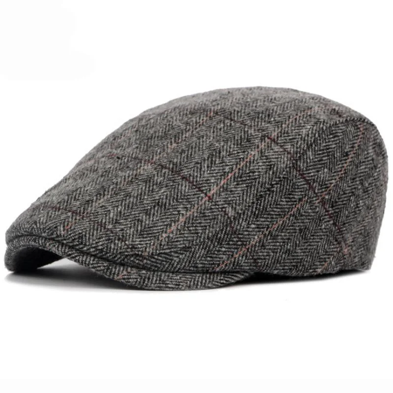 Elegant Woollen Heritage Flat Cap Smooth