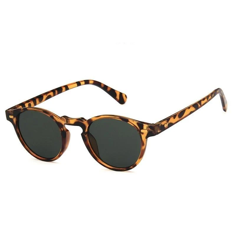 Top-Quality Minimal Round Tortoise Sunglasses Environmentally Friendly