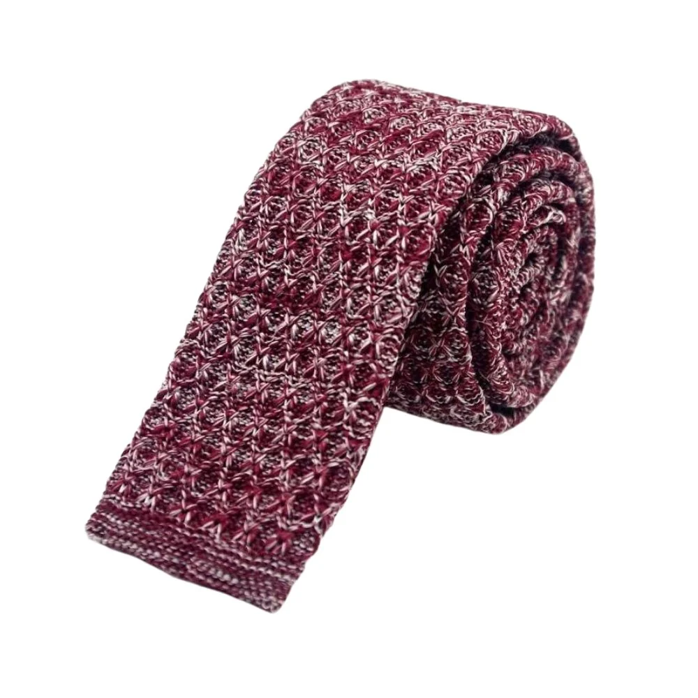 Smart Wool Knitted Flat End Tie Exceptional