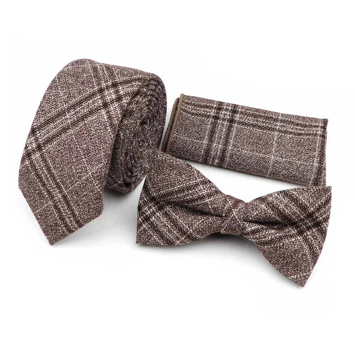Effective Plaid Cotton Tie Set Specialty