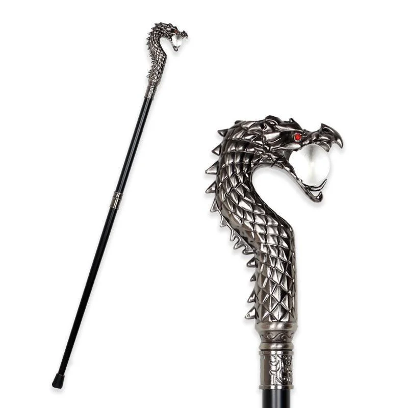 Optimized Lucas Wooden Walking Stick With Dragon Handle Excellent