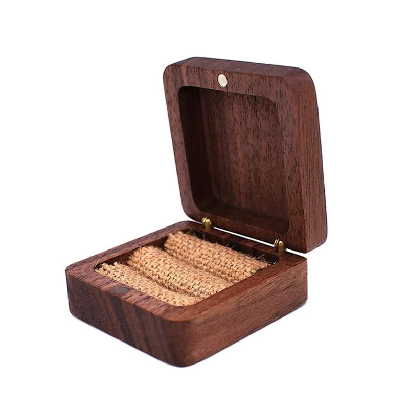 Casual Portable Walnut Wood Jewelry Box Quality