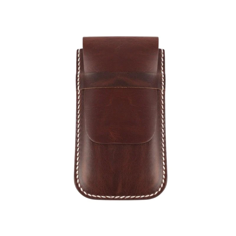Sophisticated Oscar Leather Single Watch Travel Case Expertly Made