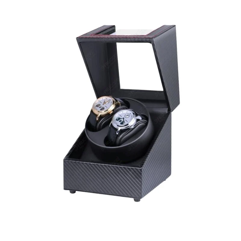 Minimalist Gilberto Double Watch Winder Storage Box USB Powered Detailed