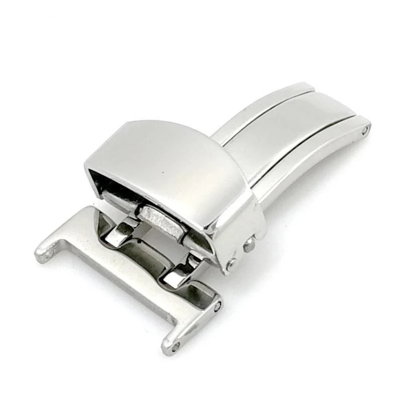 Comfortable Single Fold Over Stainless Steel Watch Clasp Casual