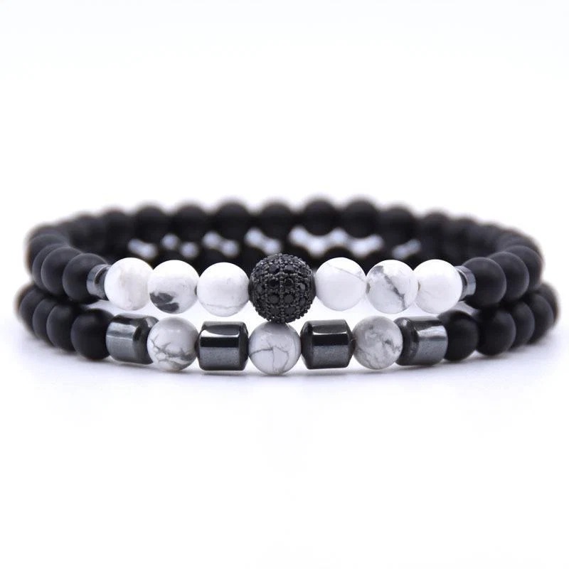 Secure Robson Natural Stone Beaded Bracelet Responsible