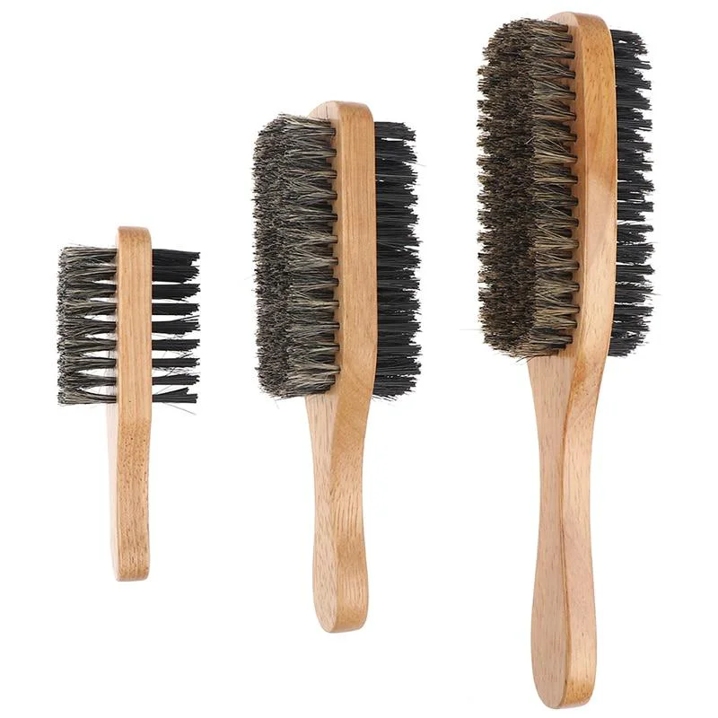 Enhanced Double-Sided Boar Bristle Brush Environmentally Friendly