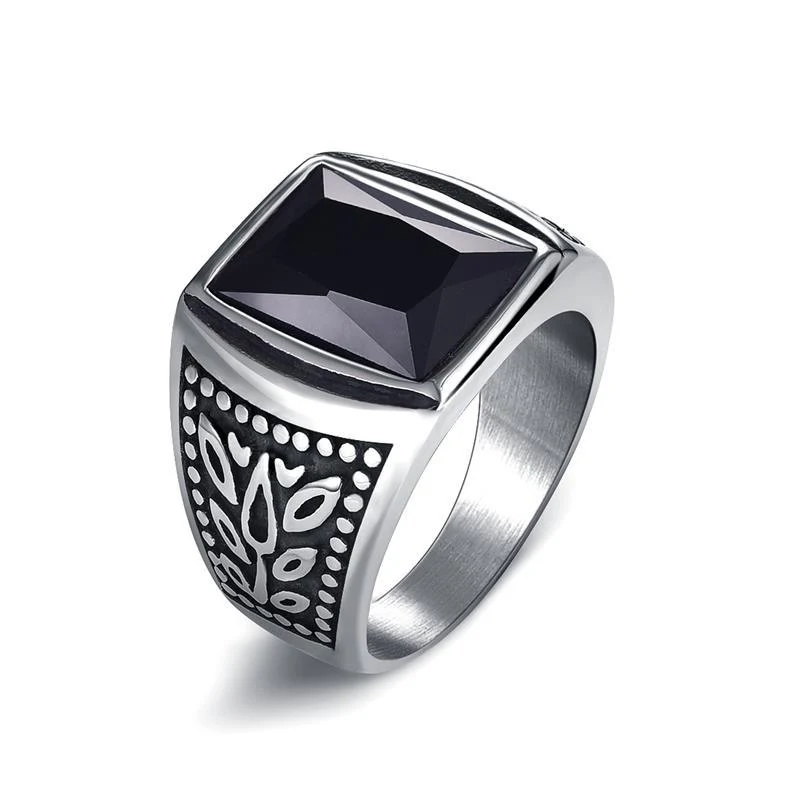 Healthy Aplha Stone Signet Ring Innovative