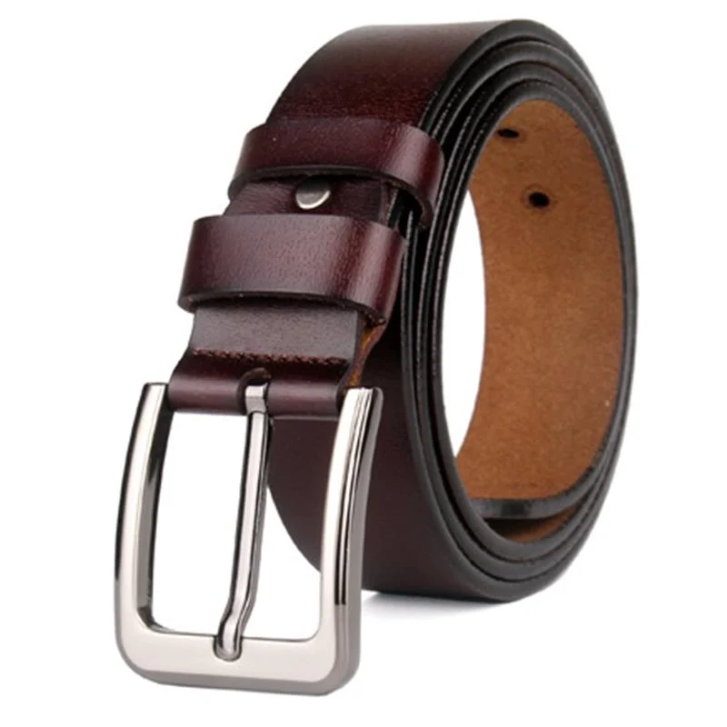 Exclusive Gilberto Solid Cowhide Leather Belt Elite