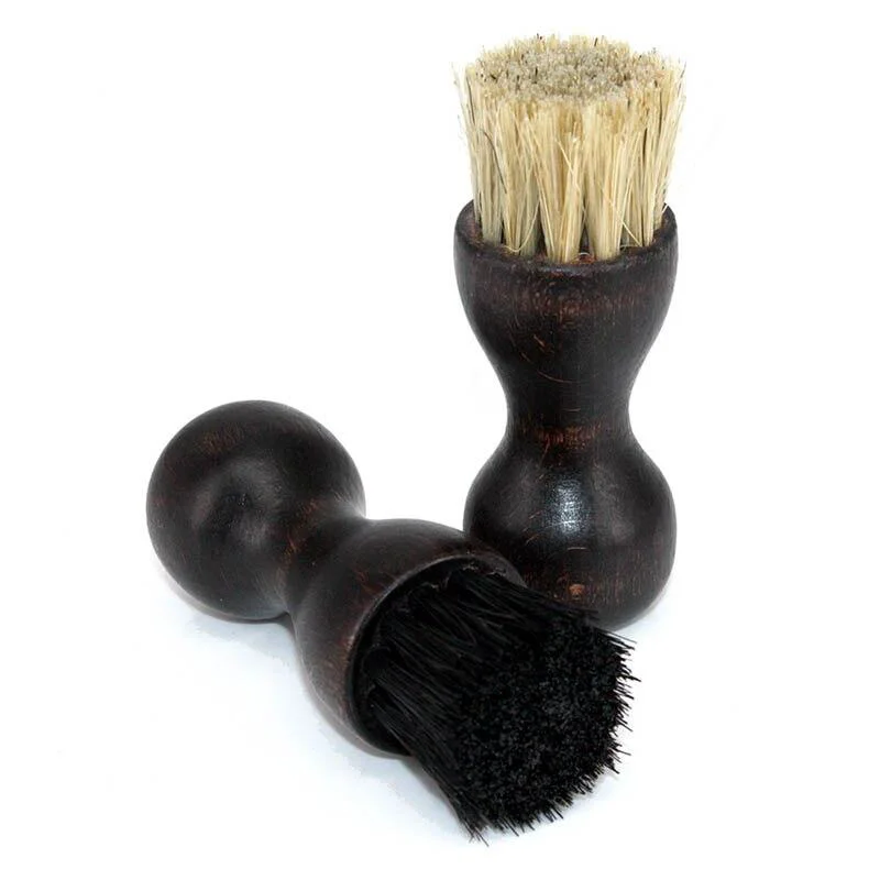 Casual Carlo Roud Pig Bristle Wooden Shoe Brush Excellent
