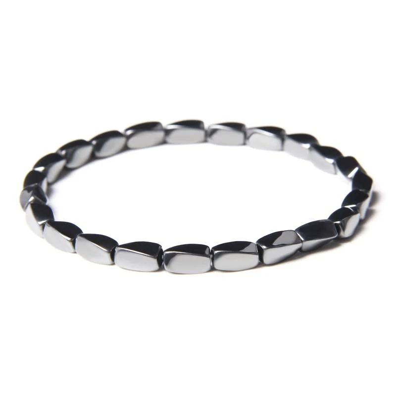 Next-Generation Geometric Hematite Beaded Bracelet Easy-to-Use