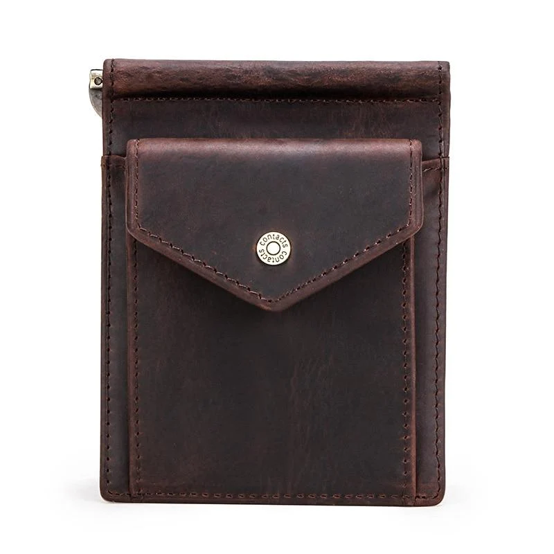Expertly Made Federico Cow Leather Money Clip Wallet RFID High-Grade